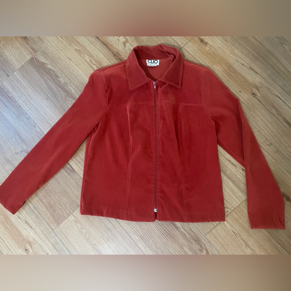 Vintage Clio structured red jacket, size PS